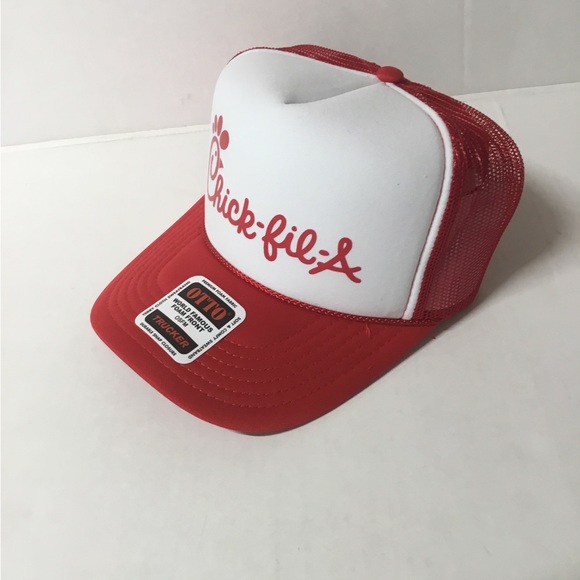 Chick-Fil-A Logo Foam Trucker Mesh Snapback Hat - Picture 2 of 2
